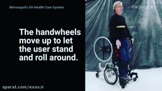 ویلچری که در حالت ایستاده نیز حرکت میکند!!!