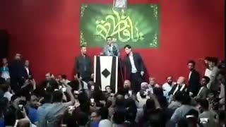 آغاز سخنرانی دکتر احمدی نژاد با دعای فرج