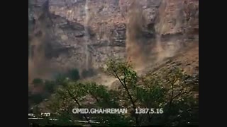 سیل آبشار مانند بر فراز شهر ماکو