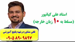 اموزش تافل و مباحث پر کاربرد در آزمون تافل ـ با استاد علی کیانپور مرد 10 زبانه