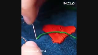 گلدوزی شلوار جین