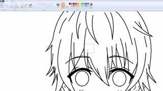 آموزش نقاشی انیمه با برنامه paint