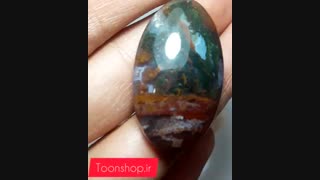 نگین عقیق خزه ای