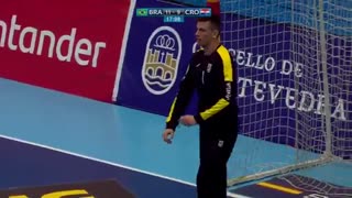 دیدار  تیم های ملی هندبال برزیل و کرواسی درقهرمانی جوانان جهان2019