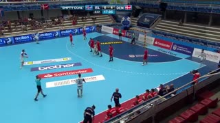 دیدار  تیم های ملی هندبال ایسلند و دانمارک درقهرمانی جوانان جهان2019