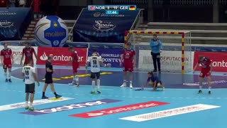 دیدار  تیم های ملی هندبال نروژ و آلمان درقهرمانی جوانان جهان2019