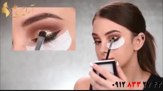 فیلم آرایش دخترانه صورت  لک دار + سایه چشم شاین