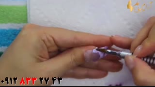 کلیپ آموزش و کاشت سه بعدی ناخن طرح قلب