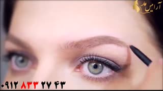 فیلم آموزش انتخاب رنگ مداد ابروی مناسب + آرایش ابرو