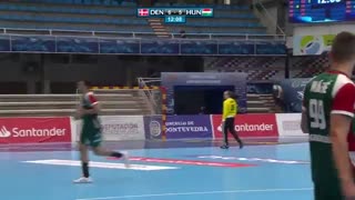 دیدار  تیم های ملی هندبال دانمارک و مجارستان درقهرمانی جوانان جهان2019