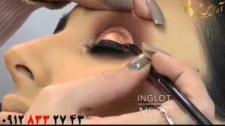 کلیپ آموزش میکاپ براق و شیک + سایه چشم اکلیلی