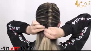 کلیپ  آموزش جدیدترین روش مدل بافت مو  + بافت مو لوله ای