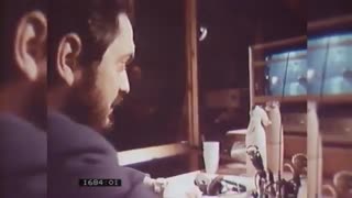 Stanley Kubrick On The Set of 2001: A Space Odyssey