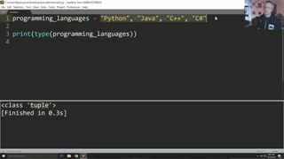 Tuples, Strings, Loops - Python 3 Programming Tutorial p.2