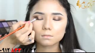 فیلم میکاپ دخترانه مناسب چشم ریز و پف دار