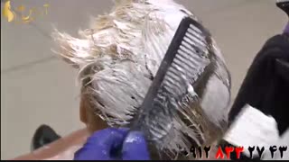 فیلم آموزش کامل دکلره کردن مو + رنگ مو