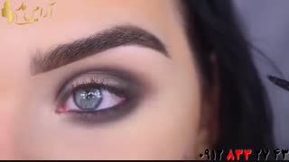 کلیپ آرایش زیبا چشم با سایه اسموکی