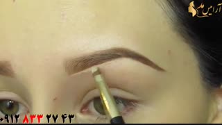 کلیپ آموزش گام به گام آرایش ابرو روشن