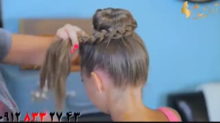 دانلود رایگان آموزش شینیون زیبا مو با بافت مدل دوناتی