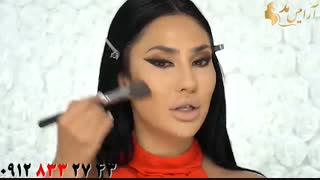 کلیپ خودآرایی و آرایش صورت متد عربی + اکستنشن مژه