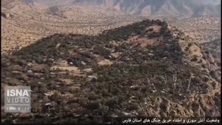 مهار آتش‌سوزی کهمره شیراز بعد از چهار روز