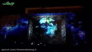 نورپردازی زیبای ژاپنیها بر پیکر کاخ گلستان