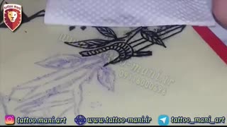 آموزش تاتو سه بعدی در mani-art.ir جلسه هفتم: تاتو سه بعدی شمشیر