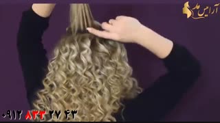 کلیپ خود آرایی مو با بابلیس + فر حرفه ای مو