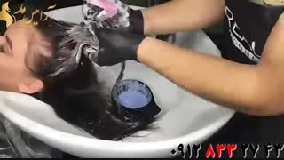 کلیپ روشن کردن مو + خدمات  رنگ مو آرامیس مد