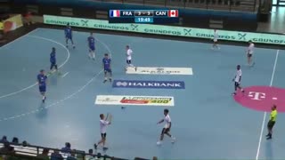 دیدار  تیم های ملی هندبال فرانسه و کانادا  در قهرمانی نوجوانان جهان2019