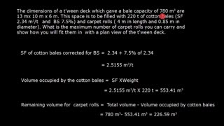 Cargo Work_ Stowage Factor and Broken Stowage  Problem No 4