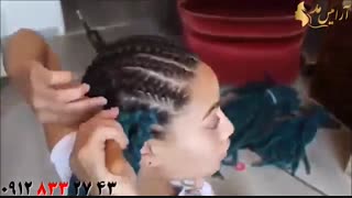 کلیپ آموزش روش ساخت اکستنشن مو مدل طنابی در خانه