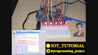 پروژه رقص نور چند حالته توسط رزبری پای و زبان برنامه نویسی پایتون