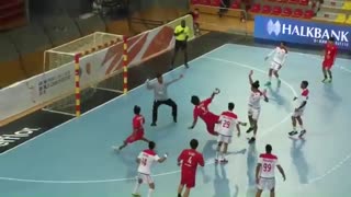 دیدار تیم های ملی هندبال ژاپن و بحرین  در قهرمانی نوجوانان جهان2019