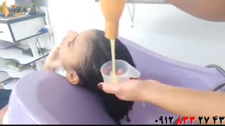 فیلم کراتینه کردن مو بدون نیاز به حرارت