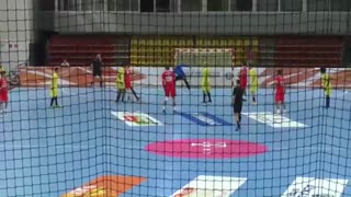 دیدار تیم های ملی هندبال تونس و برزیل در قهرمانی نوجوانان جهان2019