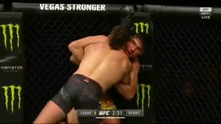 مبارزه کامل مایک پری با ویسنت لوکه در مسابقات یو اف سی فایت نایت 156