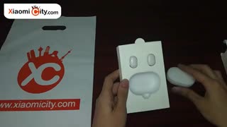 جعبه گشایی هدفون بلوتوثی AirDots شیائومی مدل TWSEJ02LM