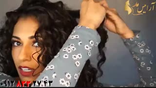 کلیپ فرکردن مو با ژل فر کننده مو + خودآرایی زیبا مو