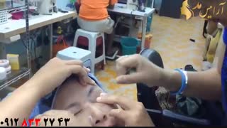 کلیپ آموزش بند انداختن + اصلاح صورت