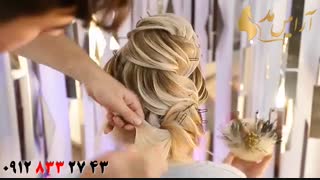 کلیپ شینیون خطی موی بلند مدل رومی