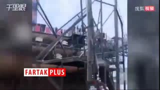 تغییر وضعیت ناگهانی وسیله شهربازی و افزایش صد برابری هیجان!