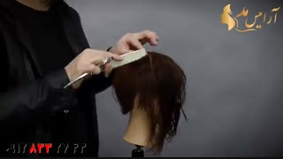 فیلم کوتاه کردن مو مدل فشن و آموزش حالت دادن مو