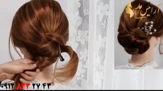 کلیپ آموزش شینیون کلاسیک مو مدل ژاپنی