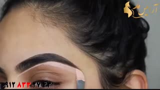 کلیپ آموزش کشیدن ابرو + طراحی ابرو کشیده و پهن