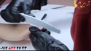 فیلم کاشت و دیزاین ناخن ژله ای + طراحی با مهر ناخن