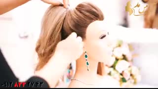 کلیپ آموزش شینیون مو مدل پوینی + شینیون ساده