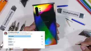 تست مقاومت گوشی گلکسی نوت 10 پلاس مدل 5G