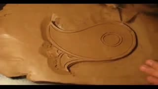 آموزش ساخت تابلو سفالی  نقش برجسته