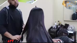 فیلم آموزش صاف کردن حرفه ای مو مجعد + کراتینه مو